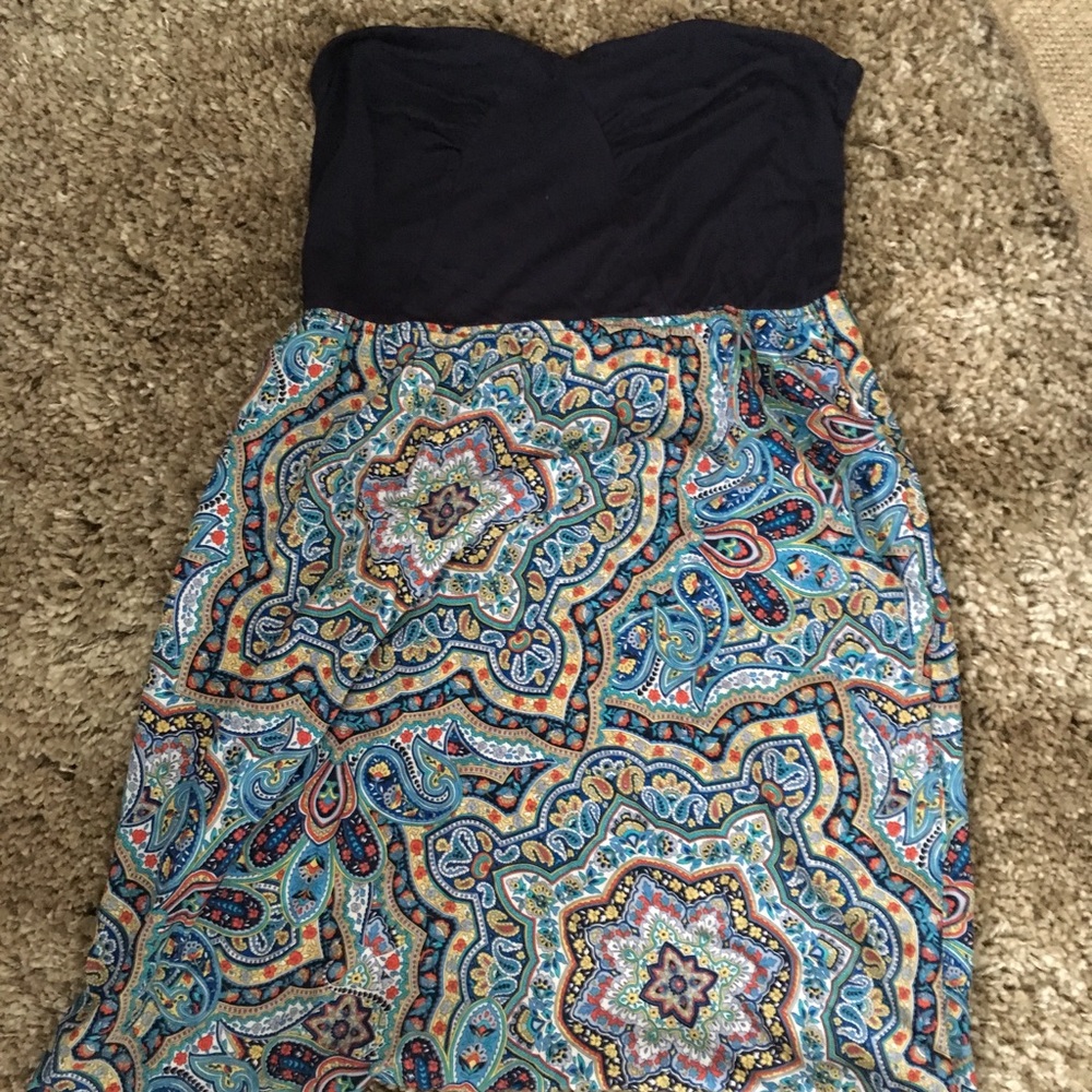 Strapless summer dress
